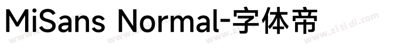 MiSans Normal字体转换